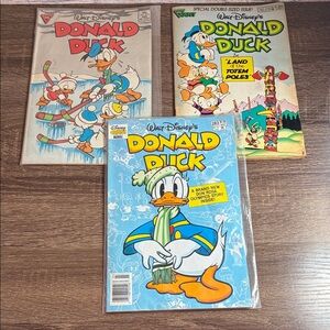 Vintage Walt Disney Donald Duck Comic Collection - Issues #283/278/270